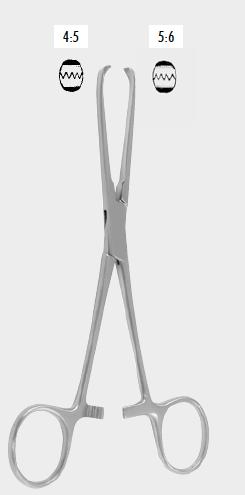 Затискач ЕЛЛІС (ALLIS), 19,0 см (cm), 5х6 зубці